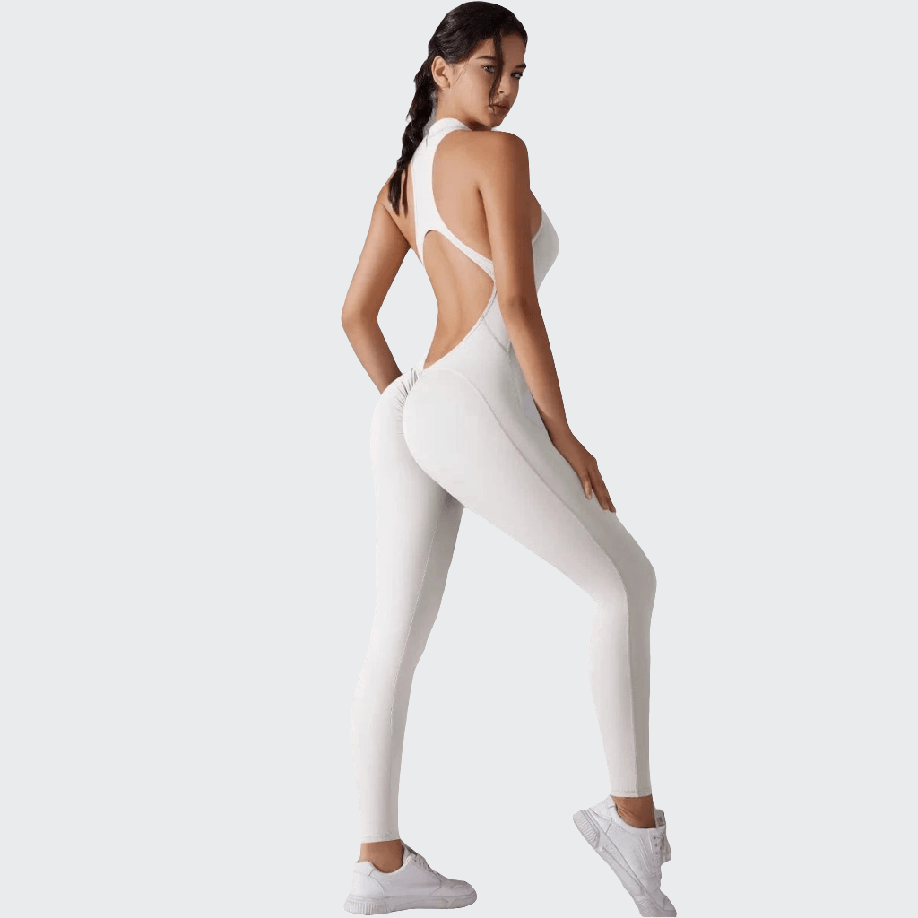 Combinaison yoga | Dos V White Ash / XL