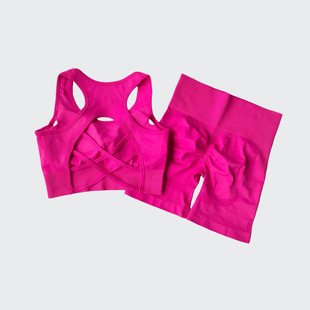Combinaison yoga | Zen Croix Summer Rose Red / L