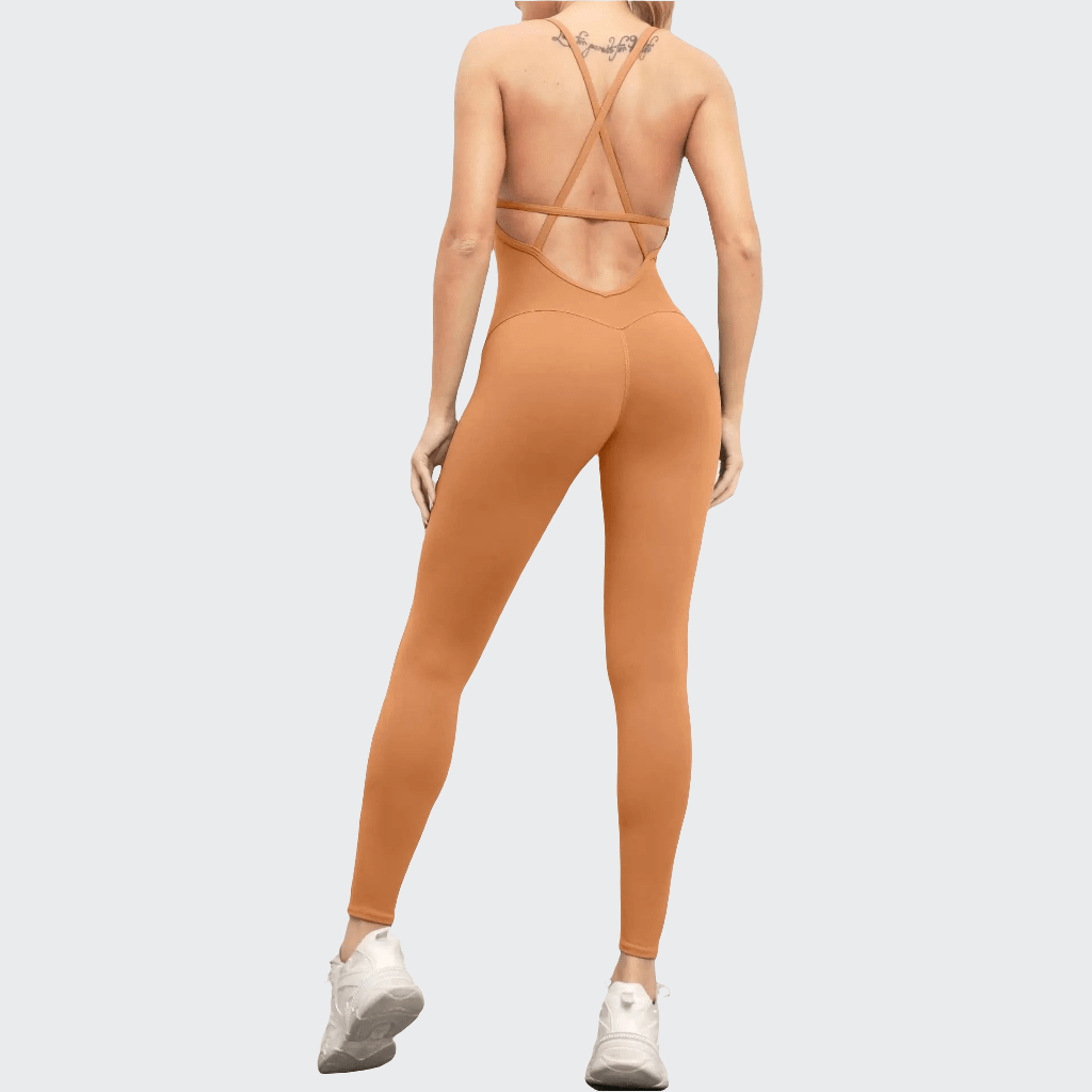 Combinaison Yoga | Zen Lacet : 12 coloris au choix brown / S
