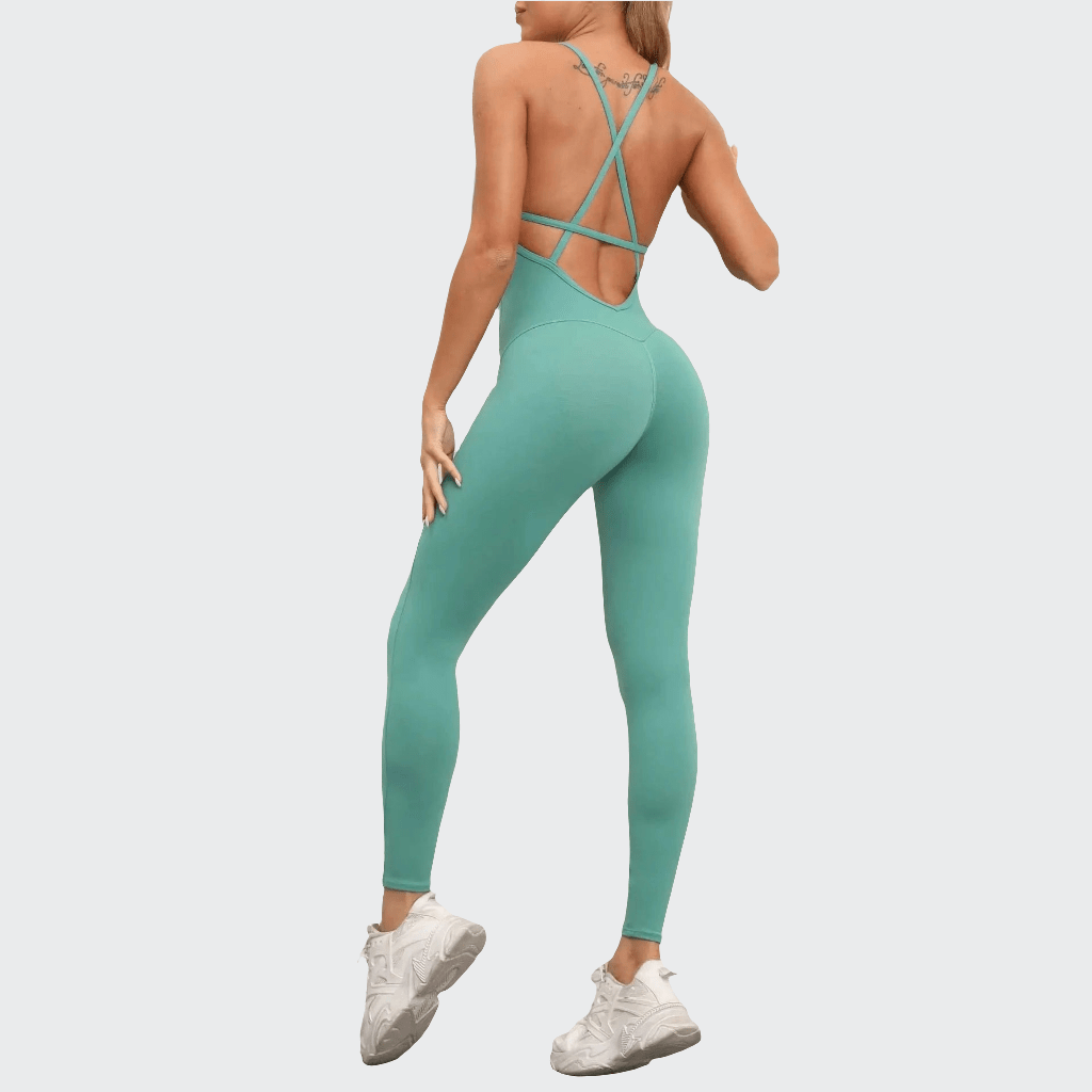 Combinaison Yoga | Zen Lacet : 12 coloris au choix brown vert / S
