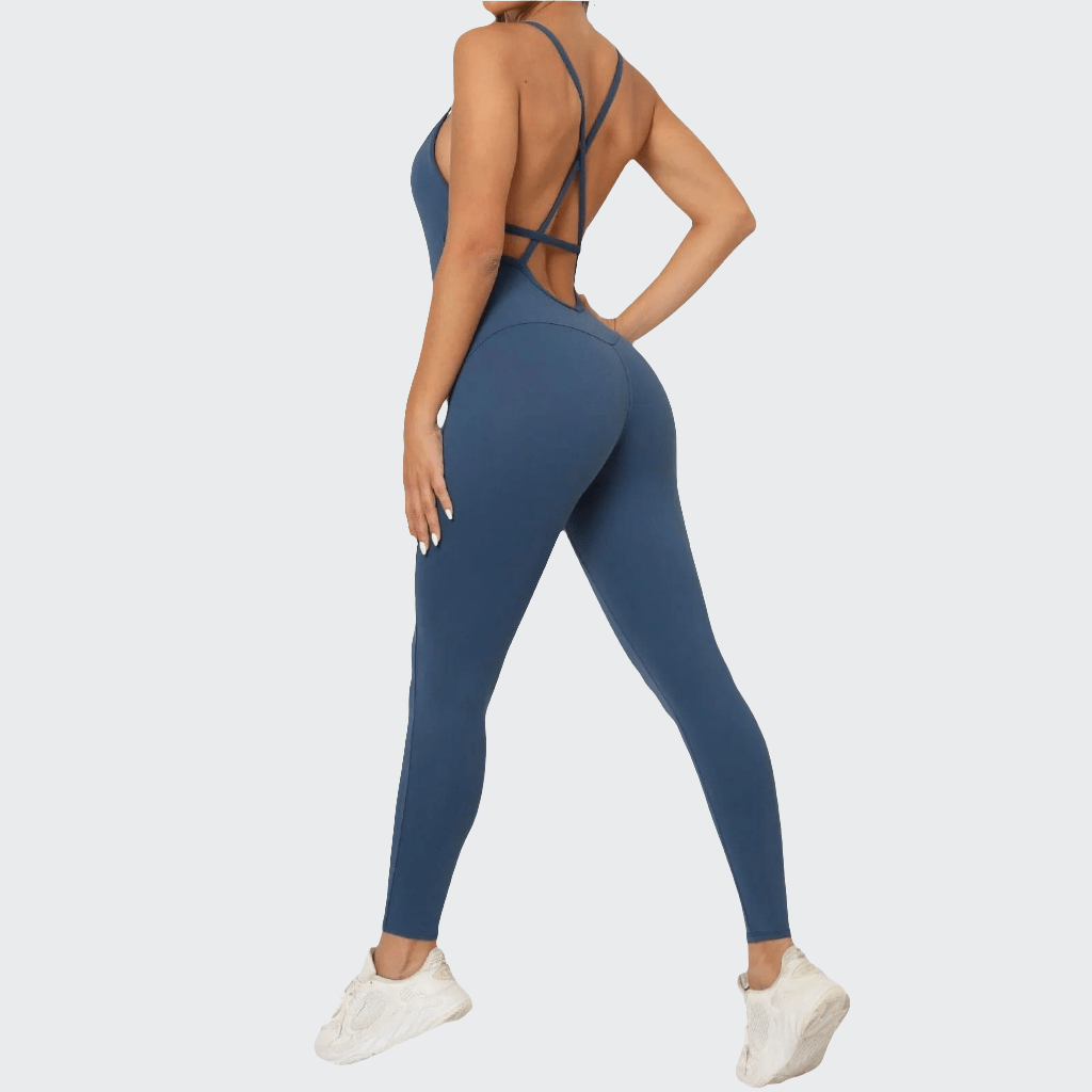 Combinaison Yoga | Zen Lacet : 12 coloris au choix steel blue / S