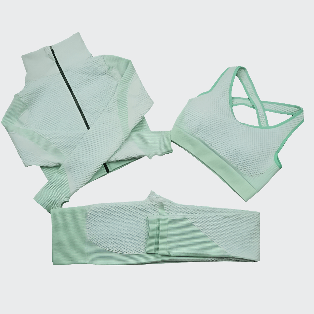 Combinaison Yoga | Zen Seamless 3PCS 3pcs Green / M