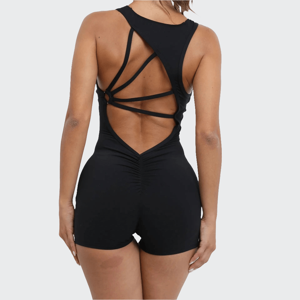 Combinaison Yoga | Zen Short Dos Design black / L