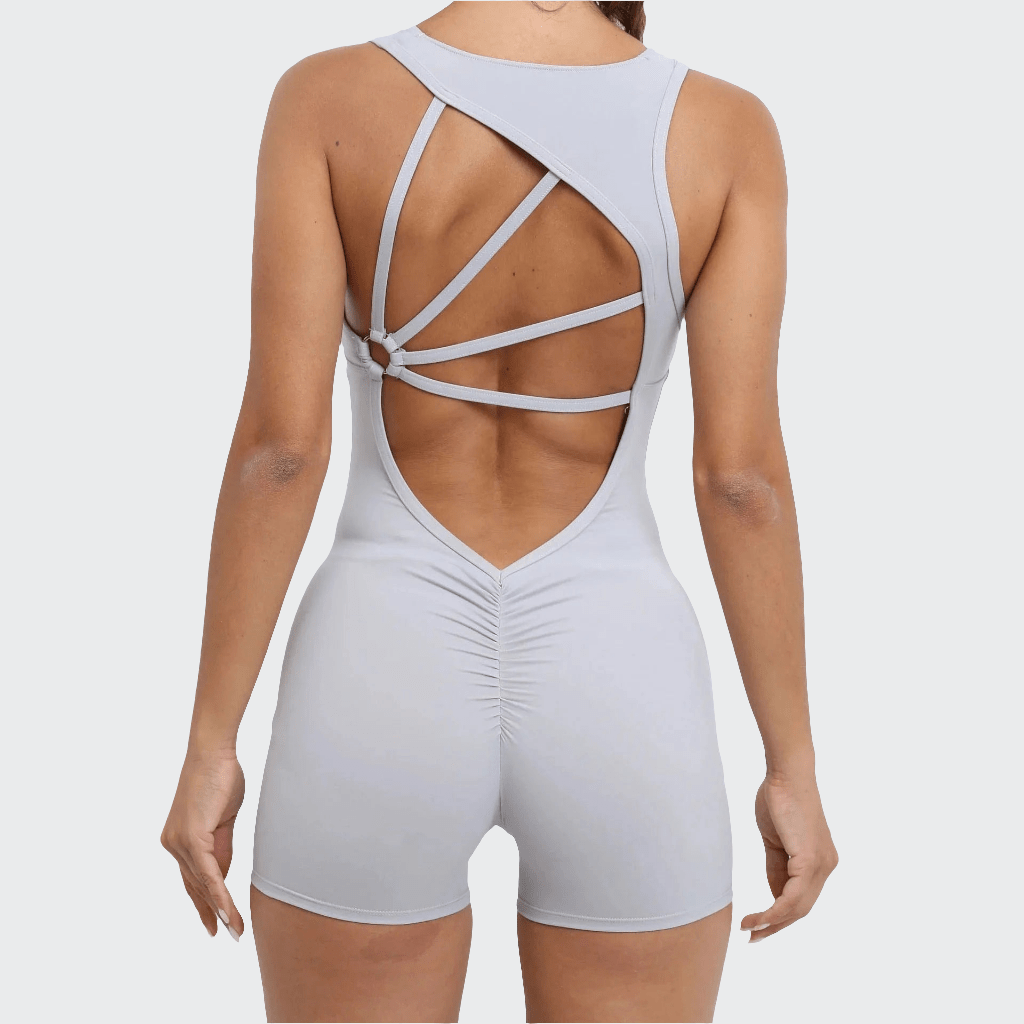Combinaison Yoga | Zen Short Dos Design light gray / L