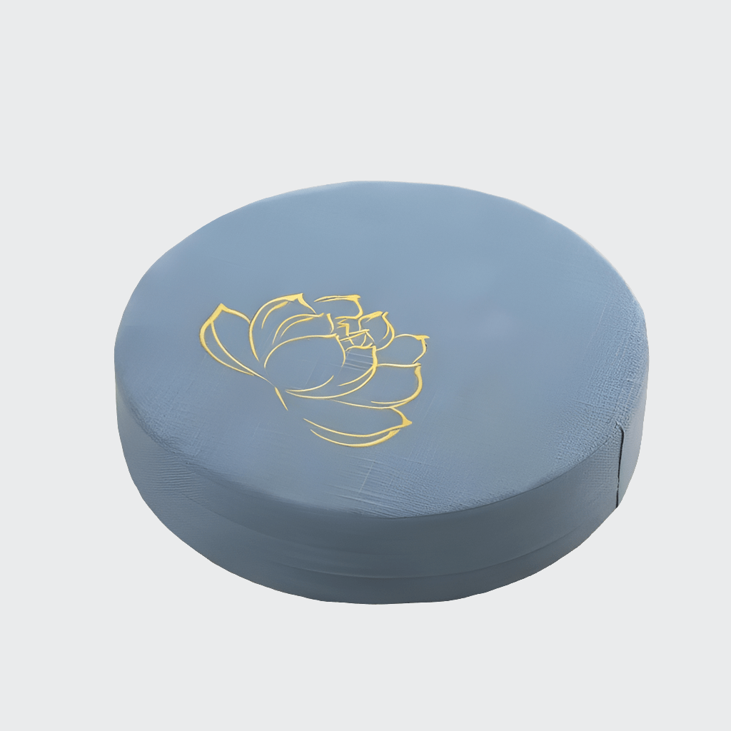 Coussin Yoga | Zen Mandala Sky blue embroidery / 40X6 CM