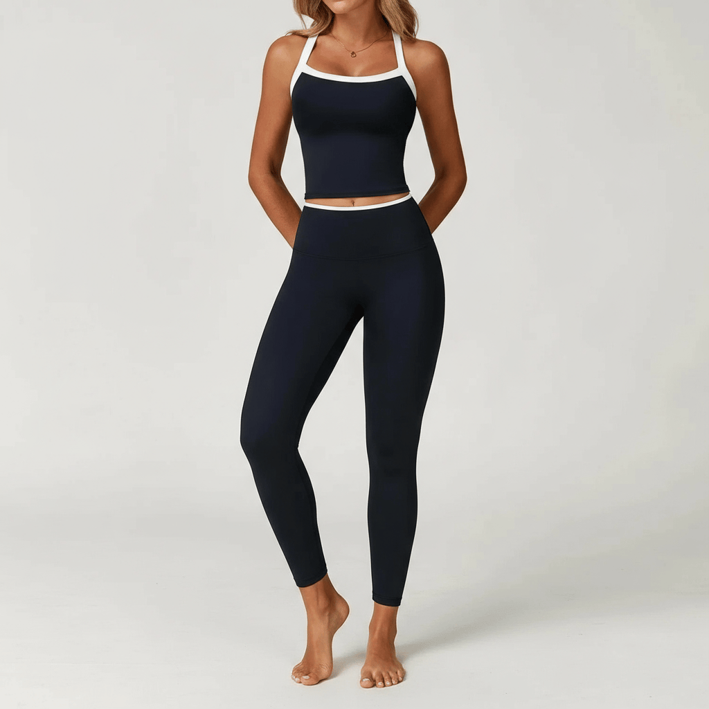 Ensemble Yoga Femme | Zen Bi-Color Leggin : technique et confort