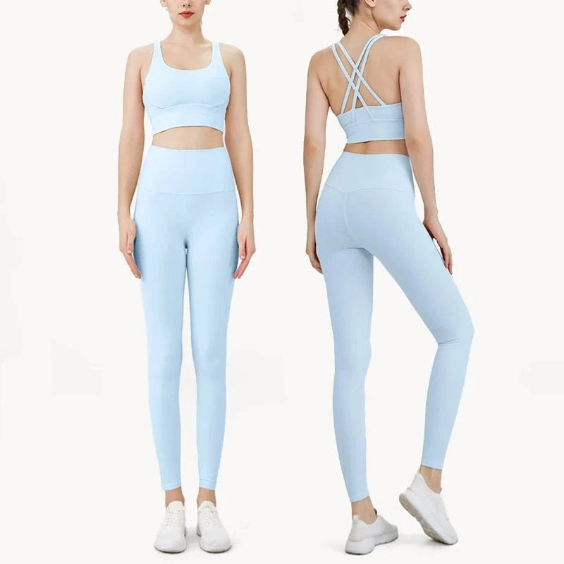 Ensemble Yoga Femme| Zen Full Color Baby Blue / XL