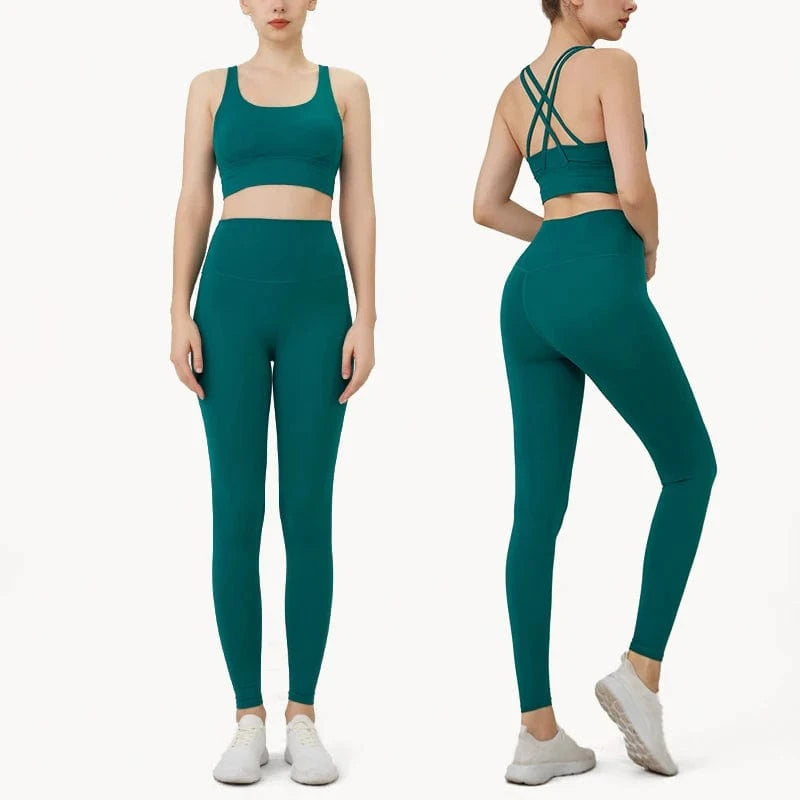 Ensemble Yoga Femme| Zen Full Color Dark Green / XL