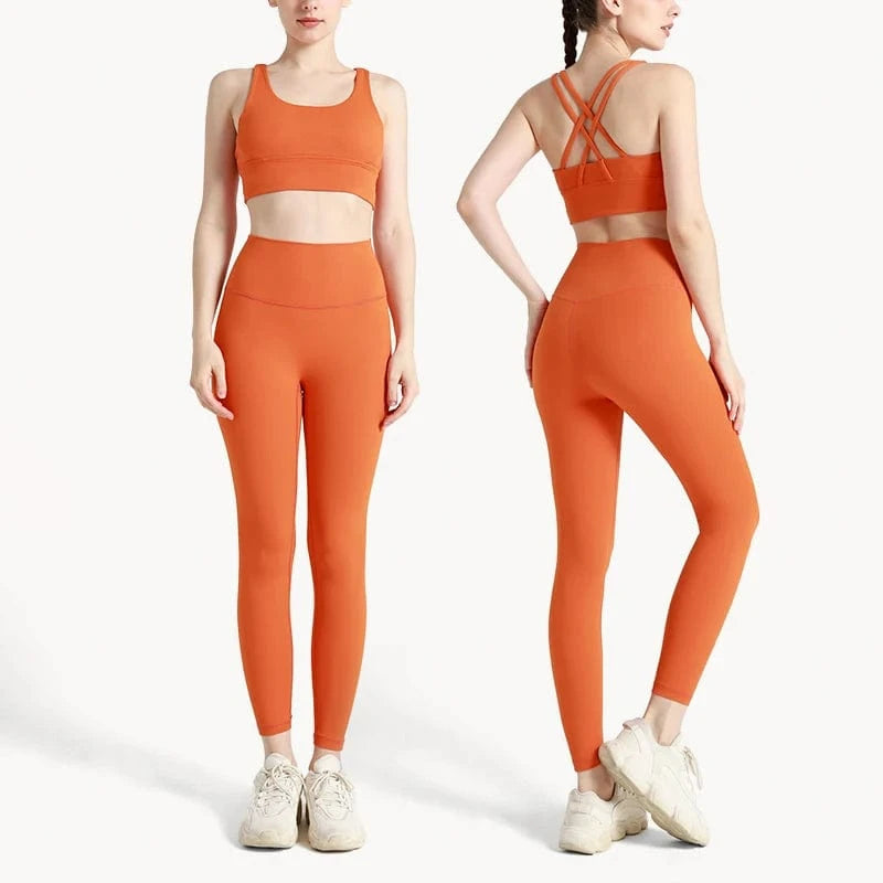 Ensemble Yoga Femme| Zen Full Color Orange / XL