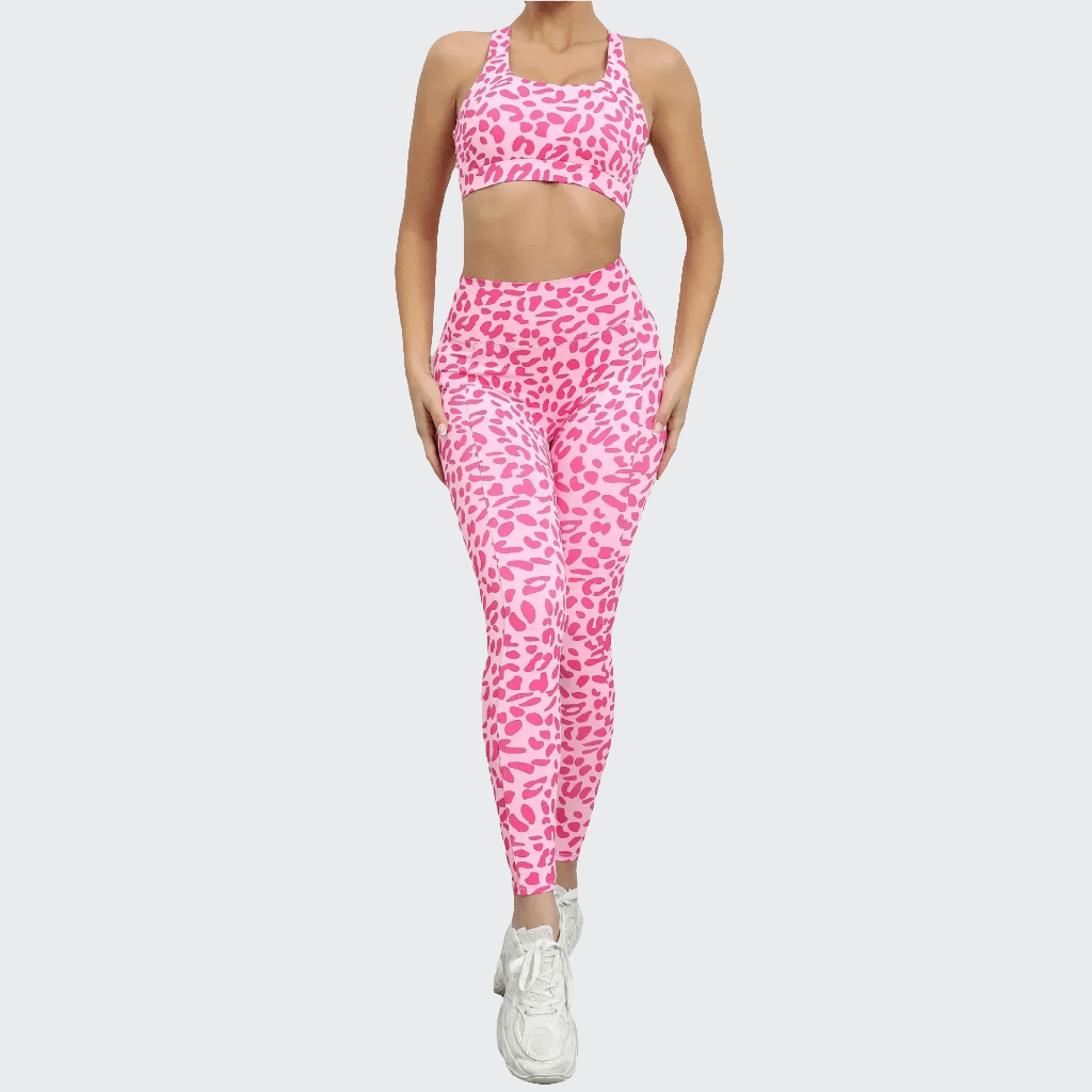 Ensemble Yoga Femme | Zen Leopard Pink / L