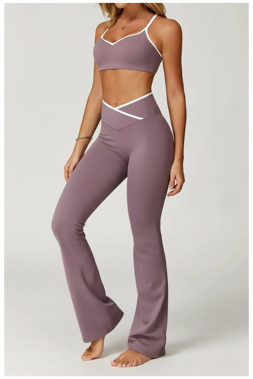 Ensemble Yoga Femme | Zen Look Evase : ultra confortable, bas evasé.