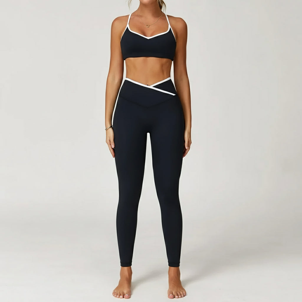 Ensemble Yoga Femme | Zen Look Legging : alliez maintien et confort  Advanced Black Set 3 / XL