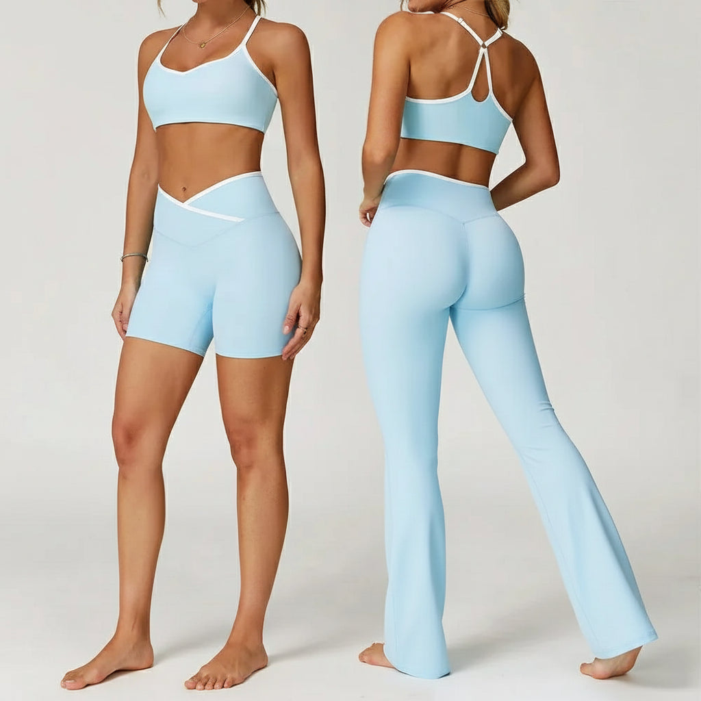 Ensemble Yoga Femme | Zen Look Shorty : shorty taille haute croisée.