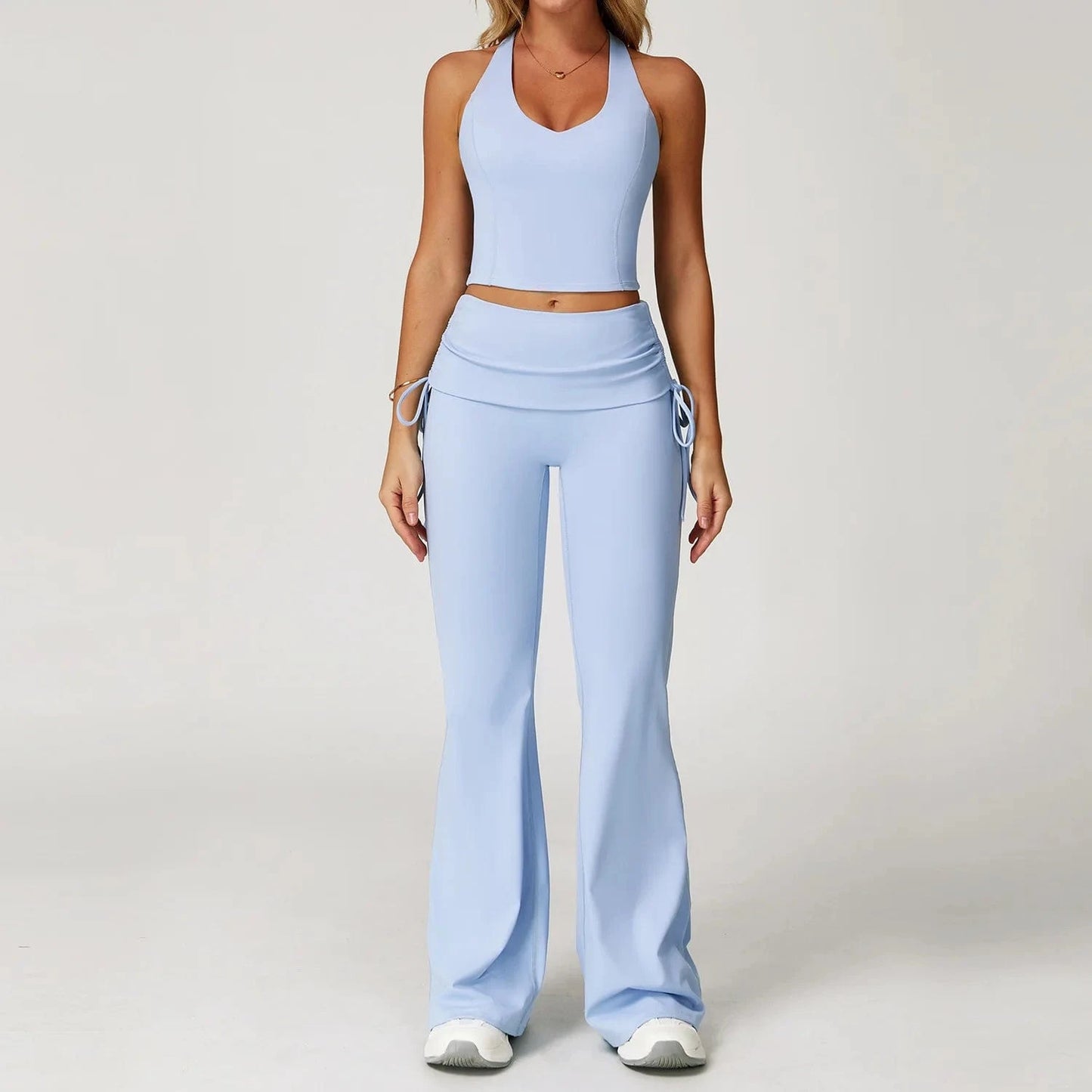 Ensemble Yoga Femme | Zen Pant Ultrafit Sky Grey Blue Set 2 / XL