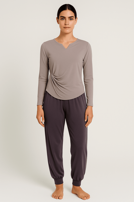 Ensemble Yoga Femme | Zen premium Wave : élégant, confort et style