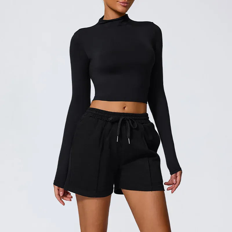 Ensemble Yoga Femme | Zen Short Long : maintien et liberté de bouger black / XL