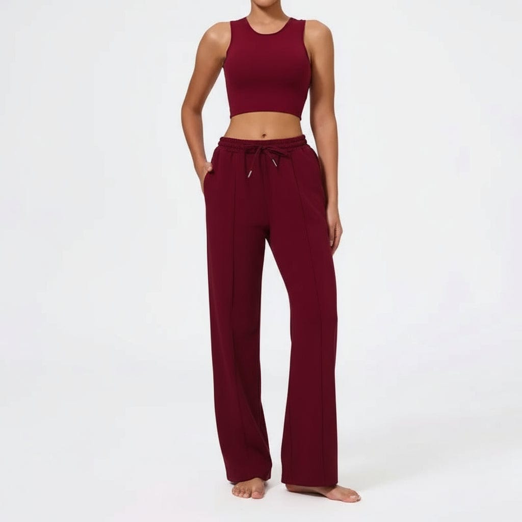 Ensemble Yoga Femme | Zen Style Bras : libéré tous vos mouvements wine / XL