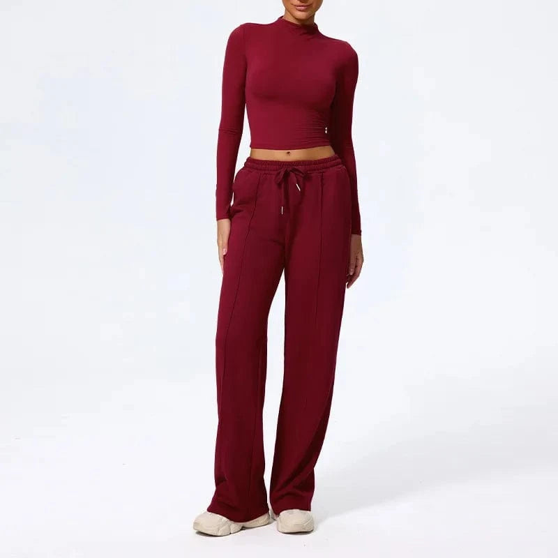 Ensemble Yoga Femme | Zen Style Long : confort, maintien et style  wine 4 / S