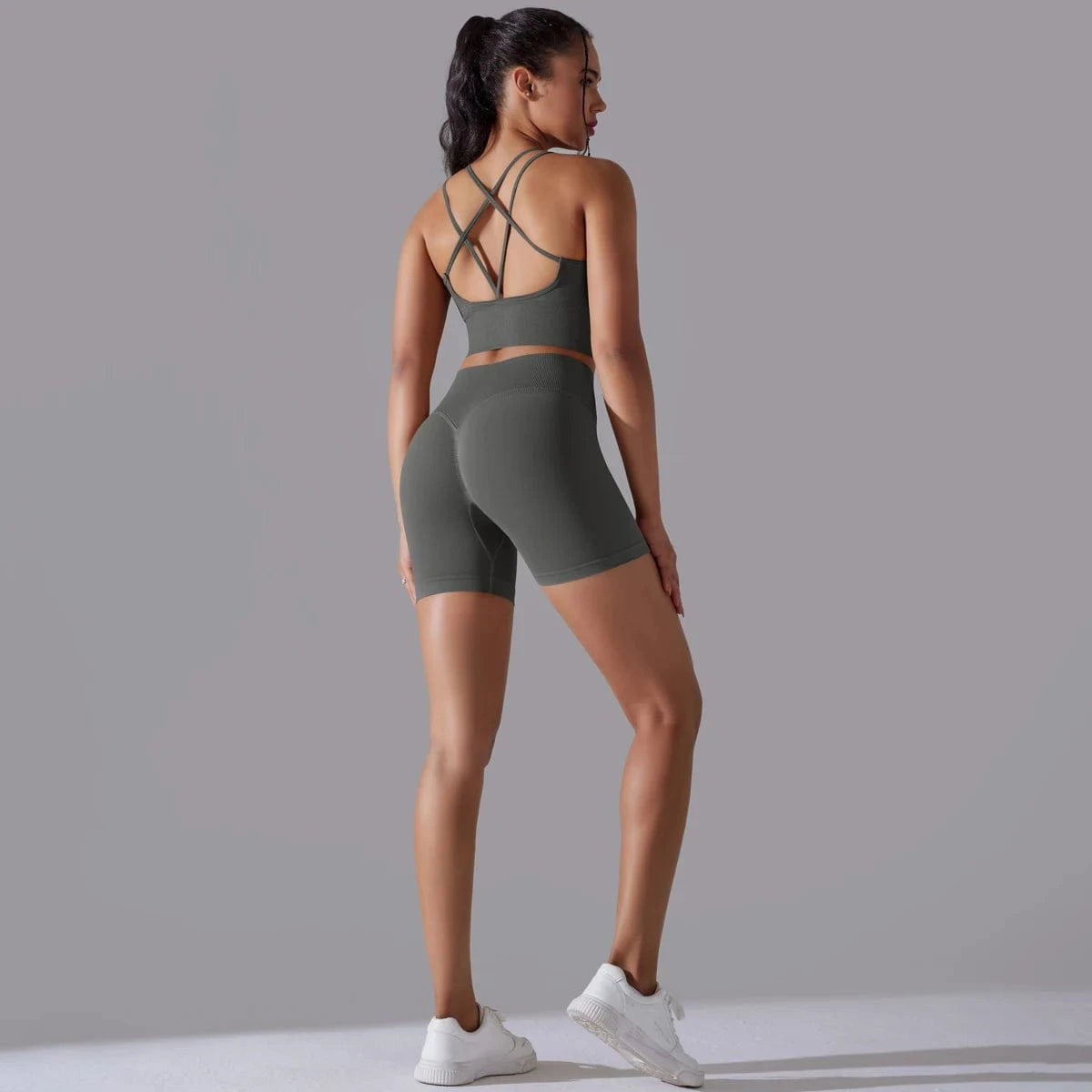 Ensemble Yoga Femme | Zen Summer Style Dark Grey / L