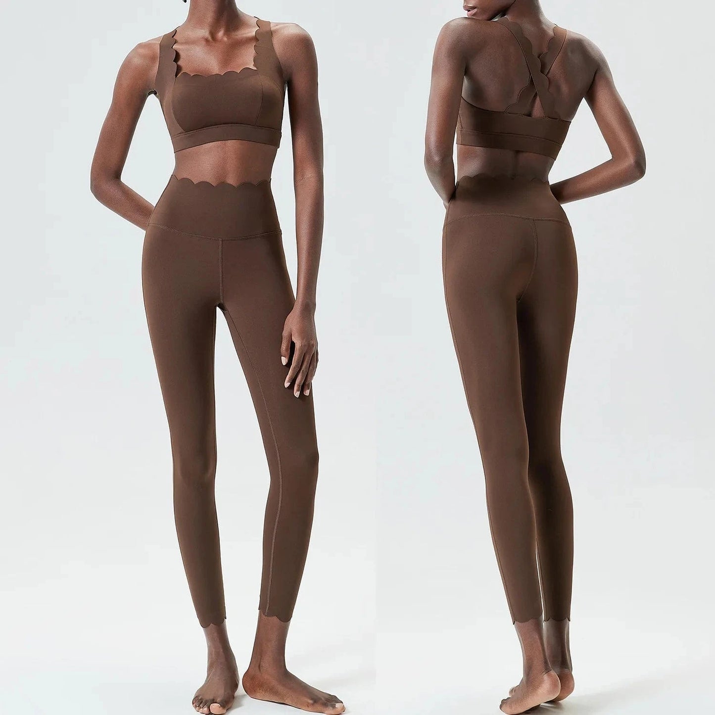 Ensemble Yoga Femme | Zen Yoga Biwave Dark coffee / XL
