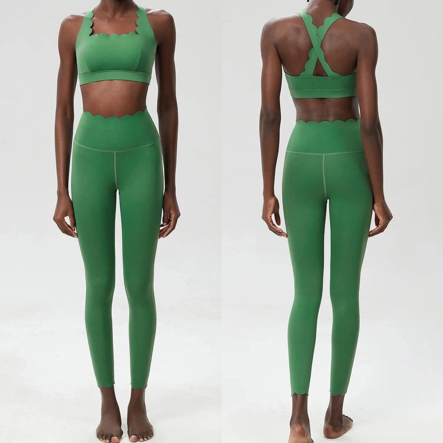 Ensemble Yoga Femme | Zen Yoga Biwave Dark green / XL