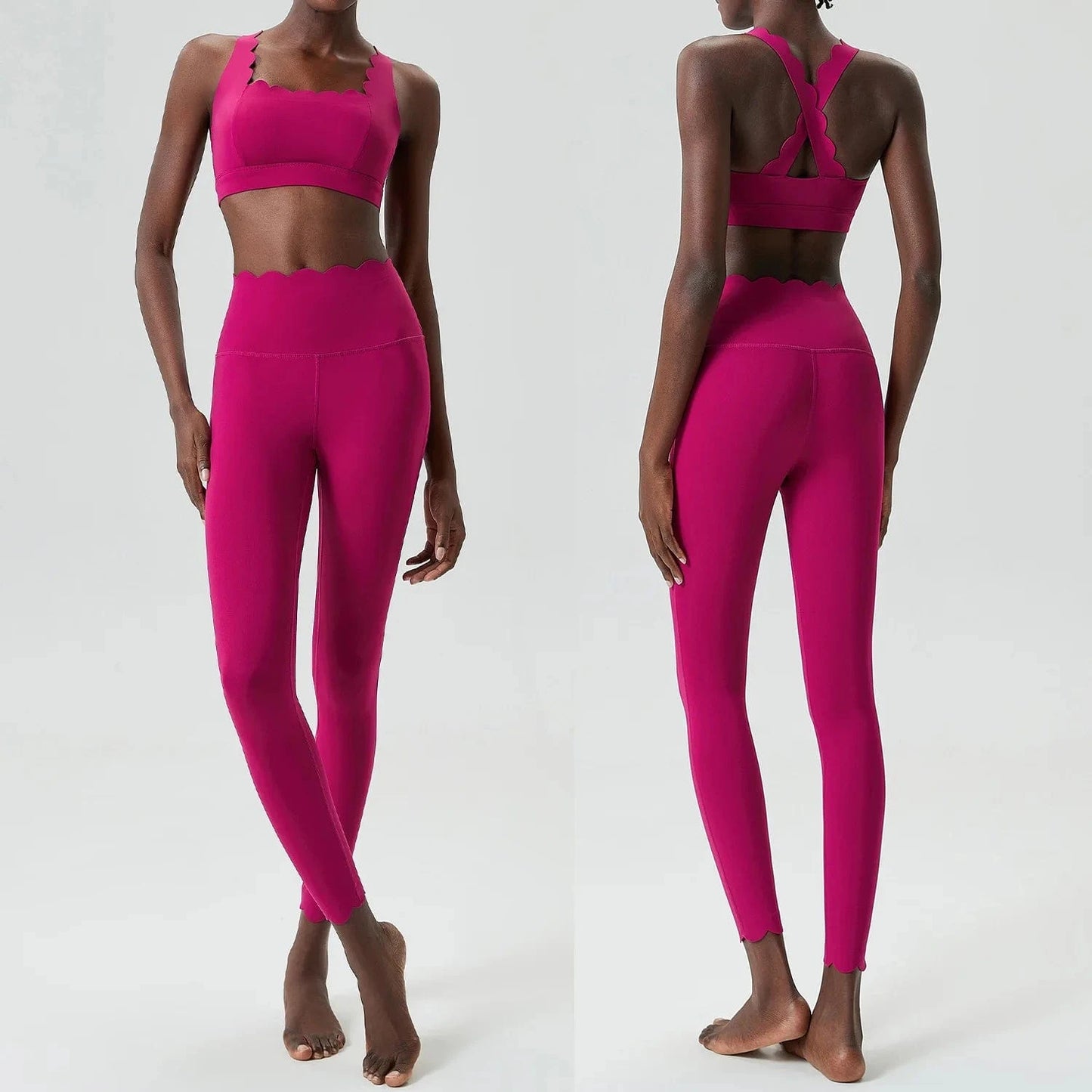 Ensemble Yoga Femme | Zen Yoga Biwave Dark pink / XL