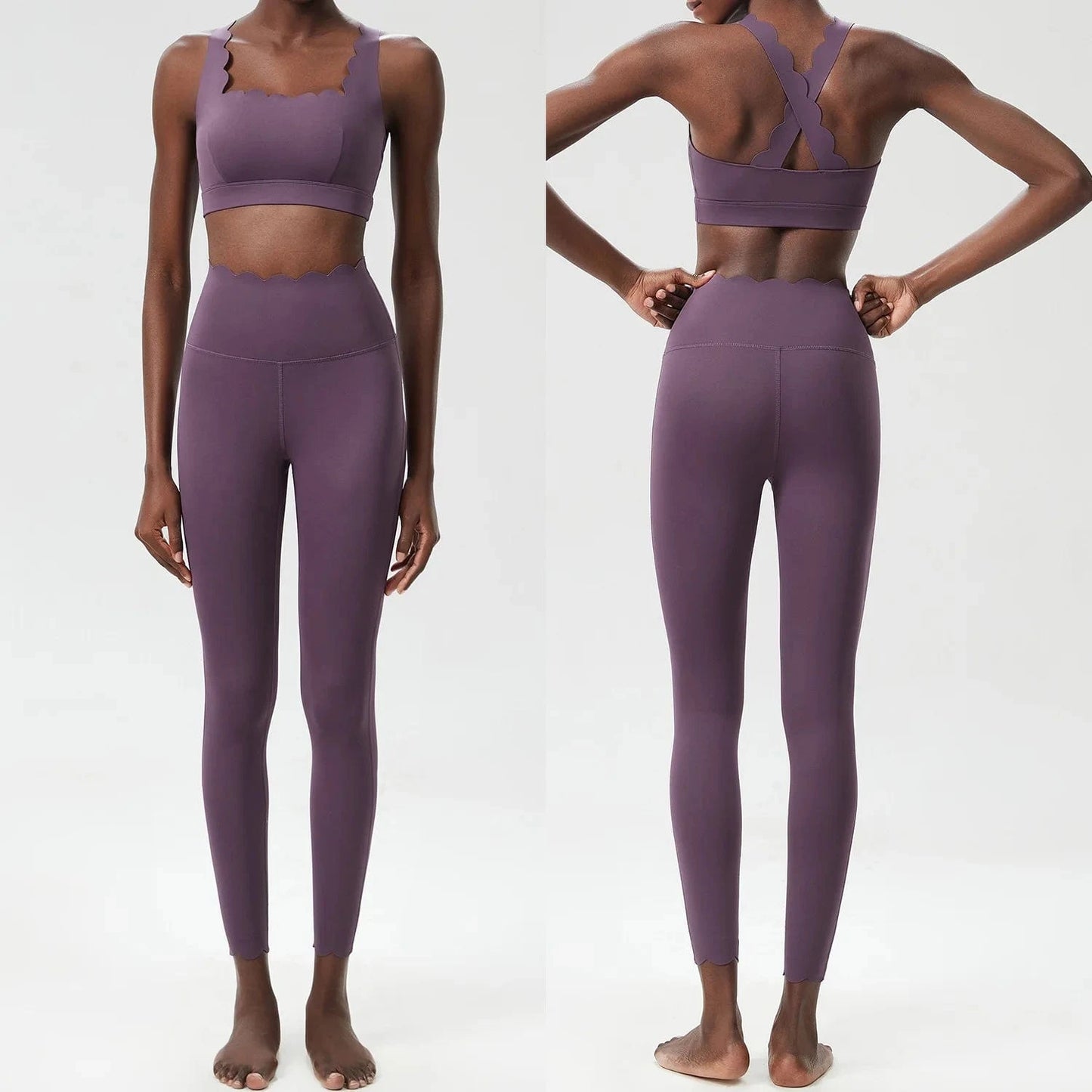 Ensemble Yoga Femme | Zen Yoga Biwave Dark purple / XL