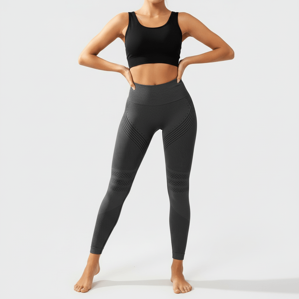Legging Yoga Femme | Sculptant : Taille Haute Gainante, Effet Drainant