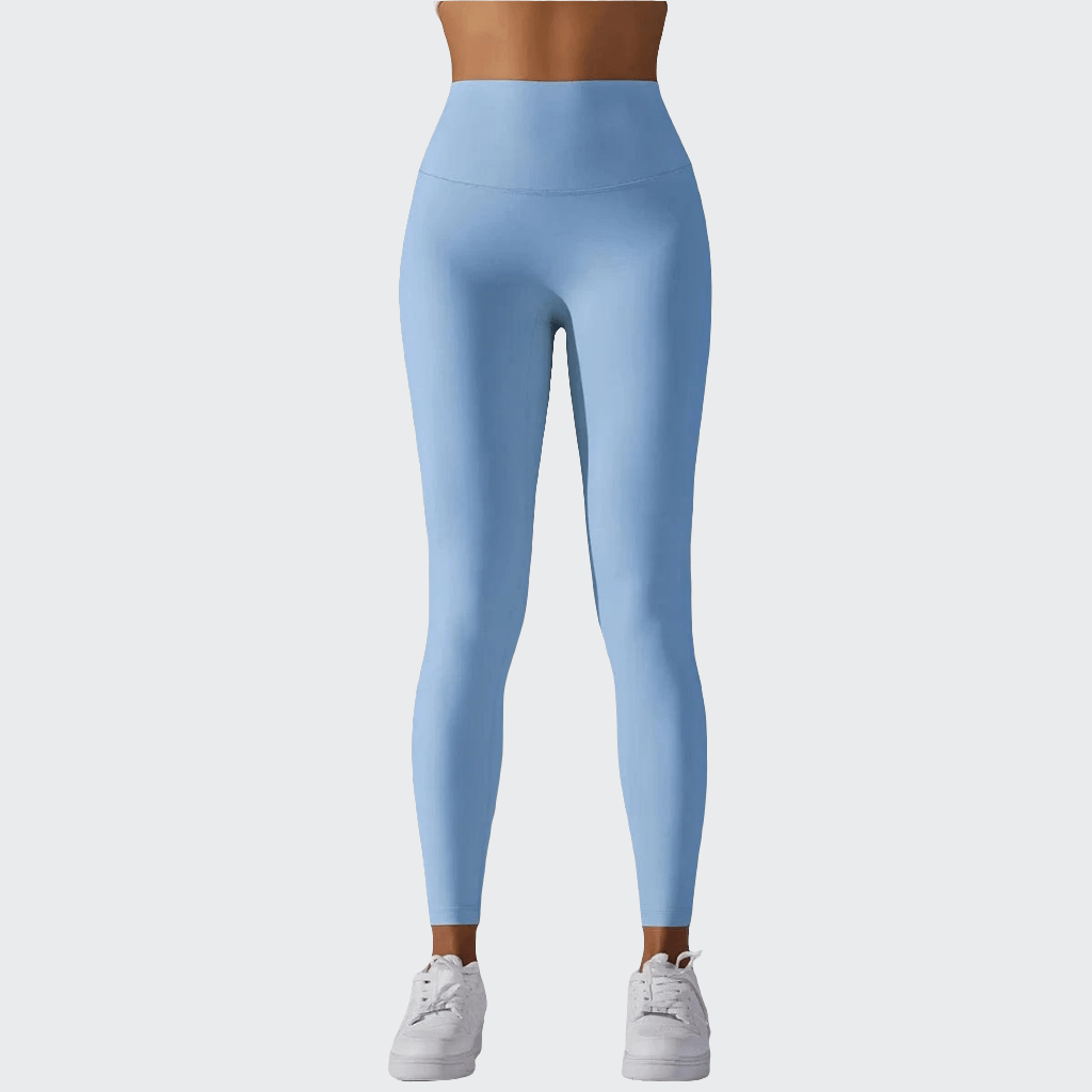 Pantalon Yoga Femme | Leggins Regular Taille Haute Light Blue / S