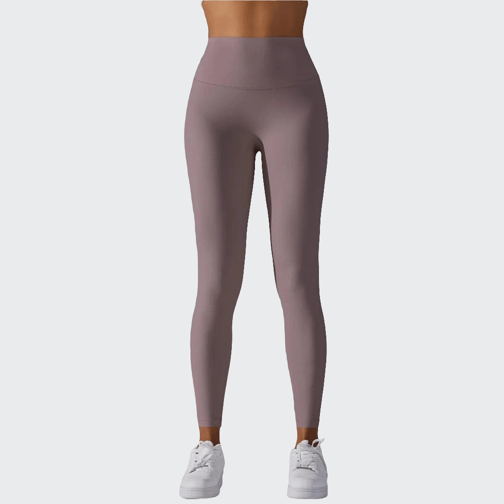 Pantalon Yoga Femme | Leggins Regular Taille Haute Taupe / XL