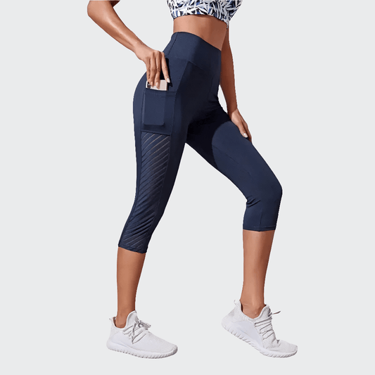 Pantalon Yoga Femme | Pant Court BLUE / S