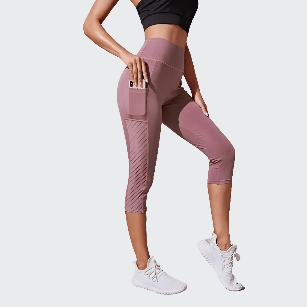 Pantalon Yoga Femme | Pant Court PINK / M