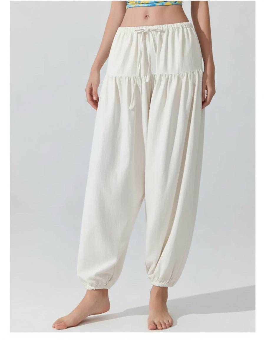 Pantalon Yoga Femme|Zen Ample Sarouel : coupe large et fluide