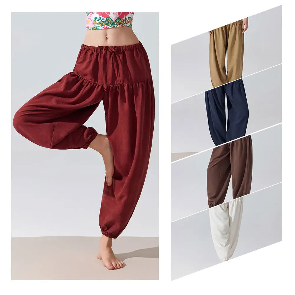Pantalon Yoga Femme|Zen Ample Sarouel : coupe large et fluide