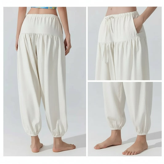 Pantalon Yoga Femme|Zen Ample Sarouel : coupe large et fluide