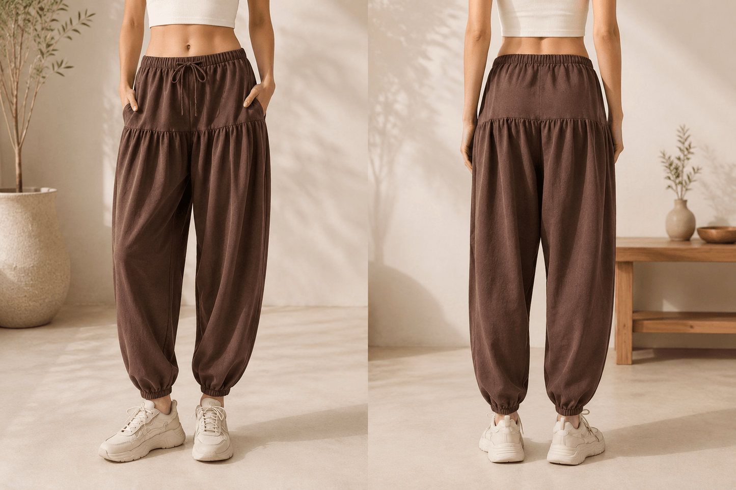 Pantalon Yoga Femme | Zen Ample Sarouel : coupe large et fluide
