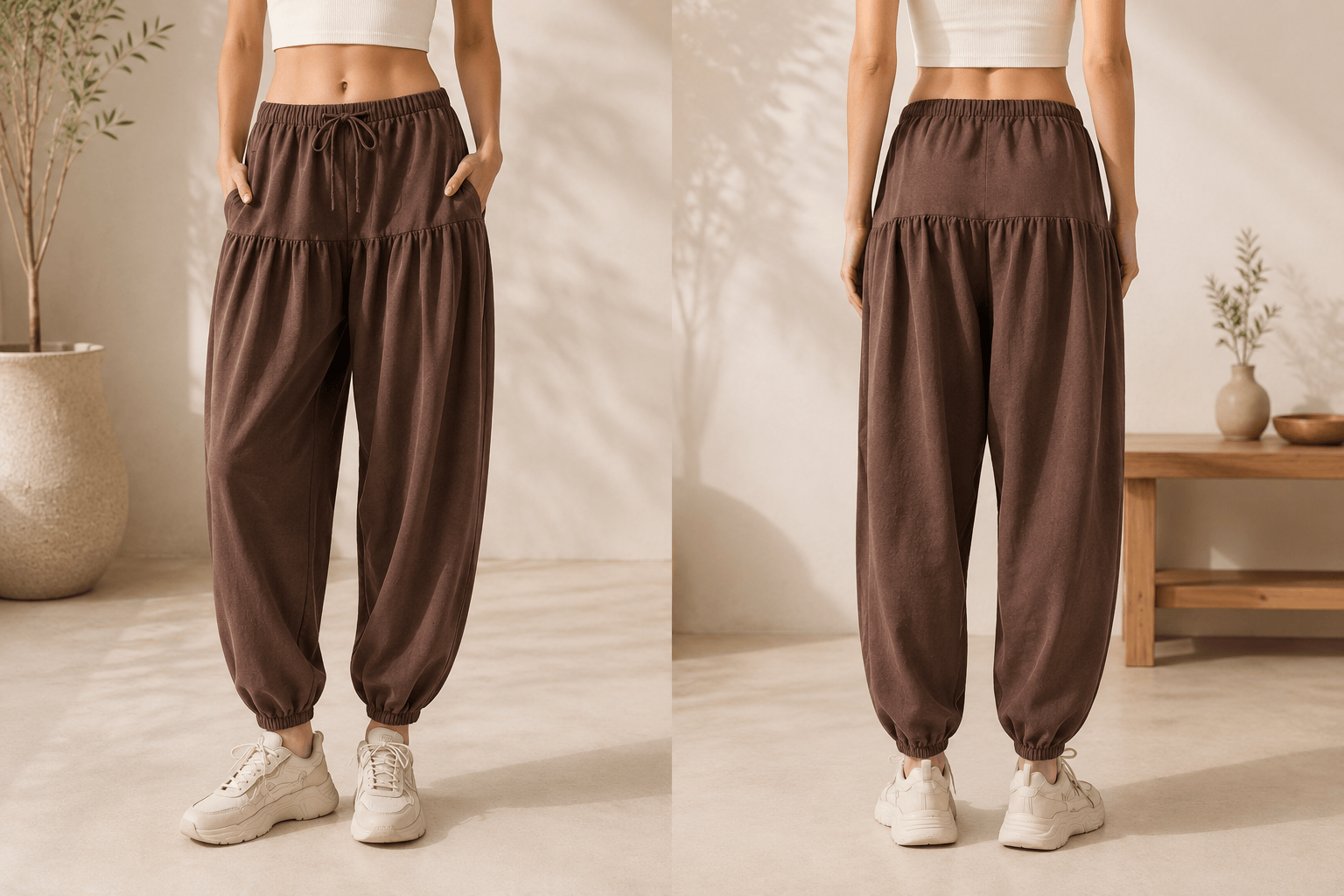 Pantalon Yoga Femme | Zen Ample Sarouel : coupe large et fluide