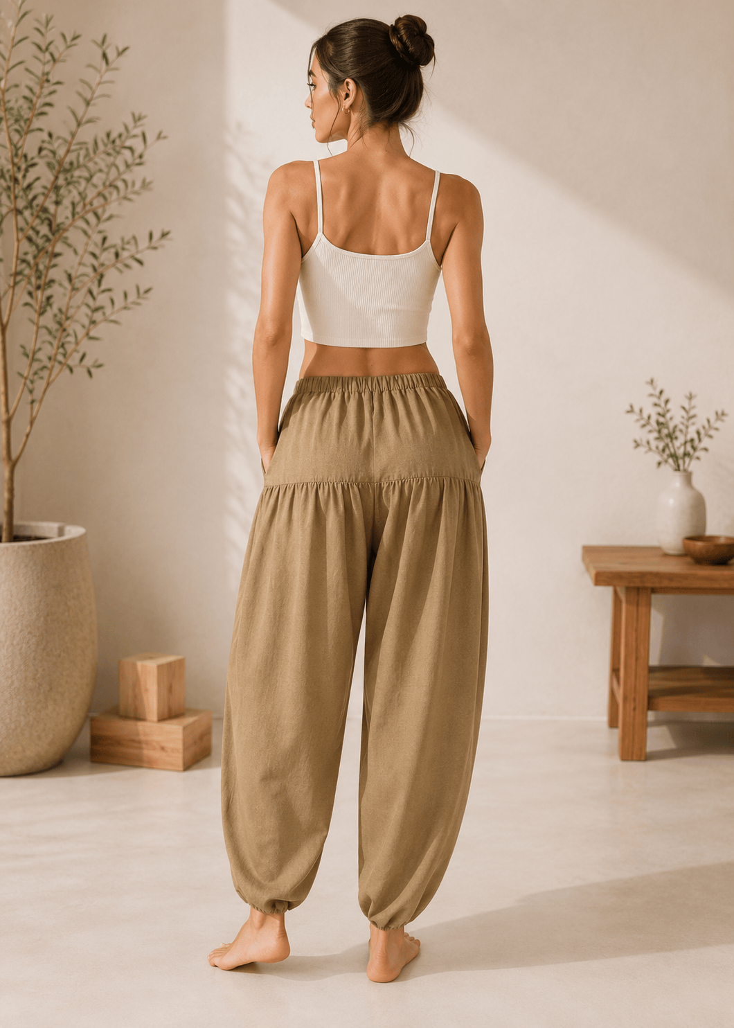 Pantalon Yoga Femme | Zen Ample Sarouel : coupe large et fluide