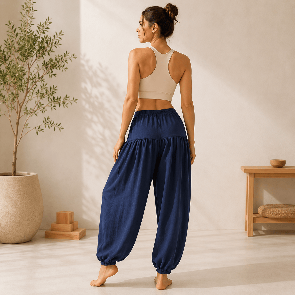 Pantalon Yoga Femme | Zen Ample Sarouel : coupe large et fluide