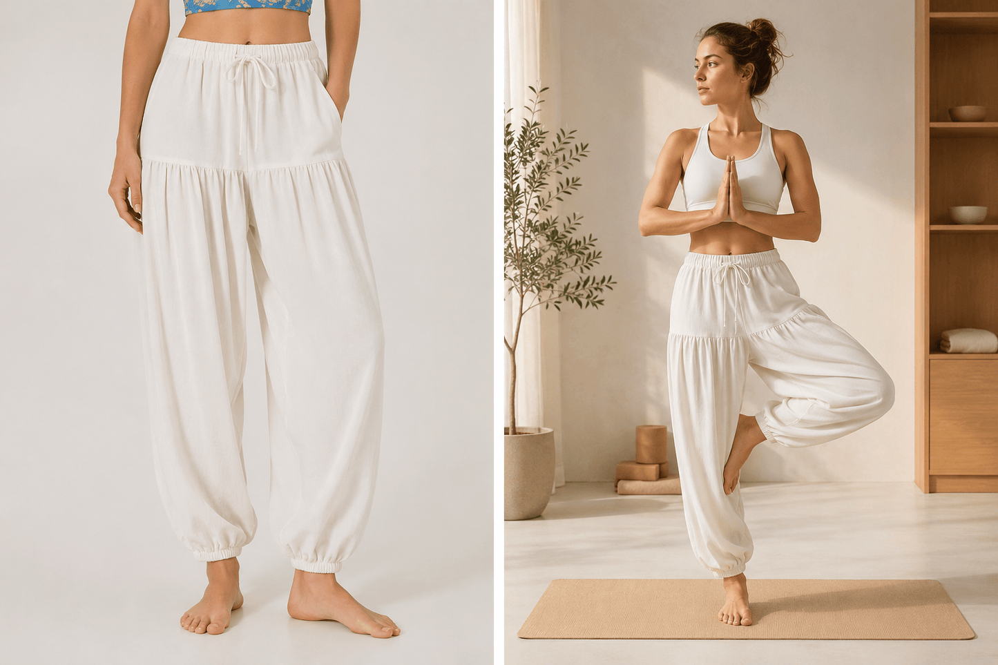 Pantalon Yoga Femme | Zen Ample Sarouel : coupe large et fluide