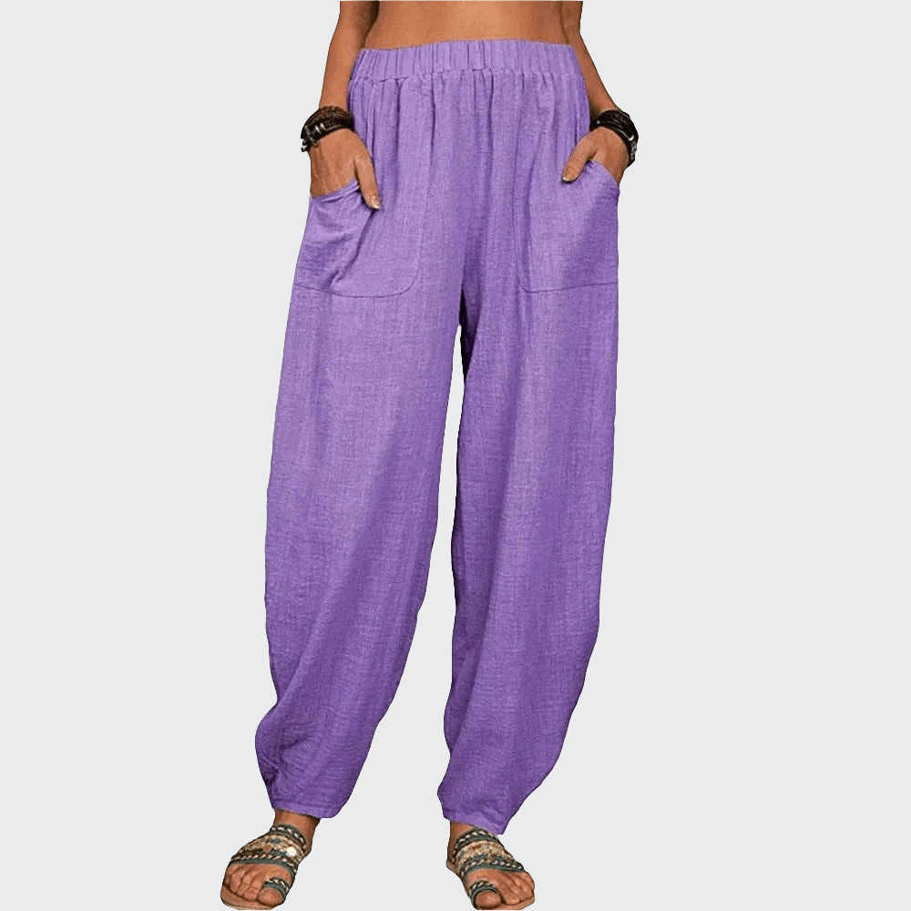 Pantalon Yoga Femme | Zen Cool Retro : pour un style unique PURPLE / XXXL