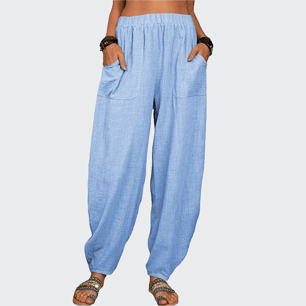 Pantalon Yoga Femme | Zen Cool Retro : pour un style unique SKY BLUE / XXXL