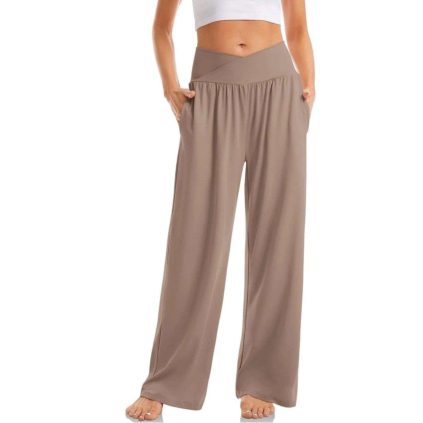 Pantalon yoga femme | Zen Fitness Large Coffee / XL