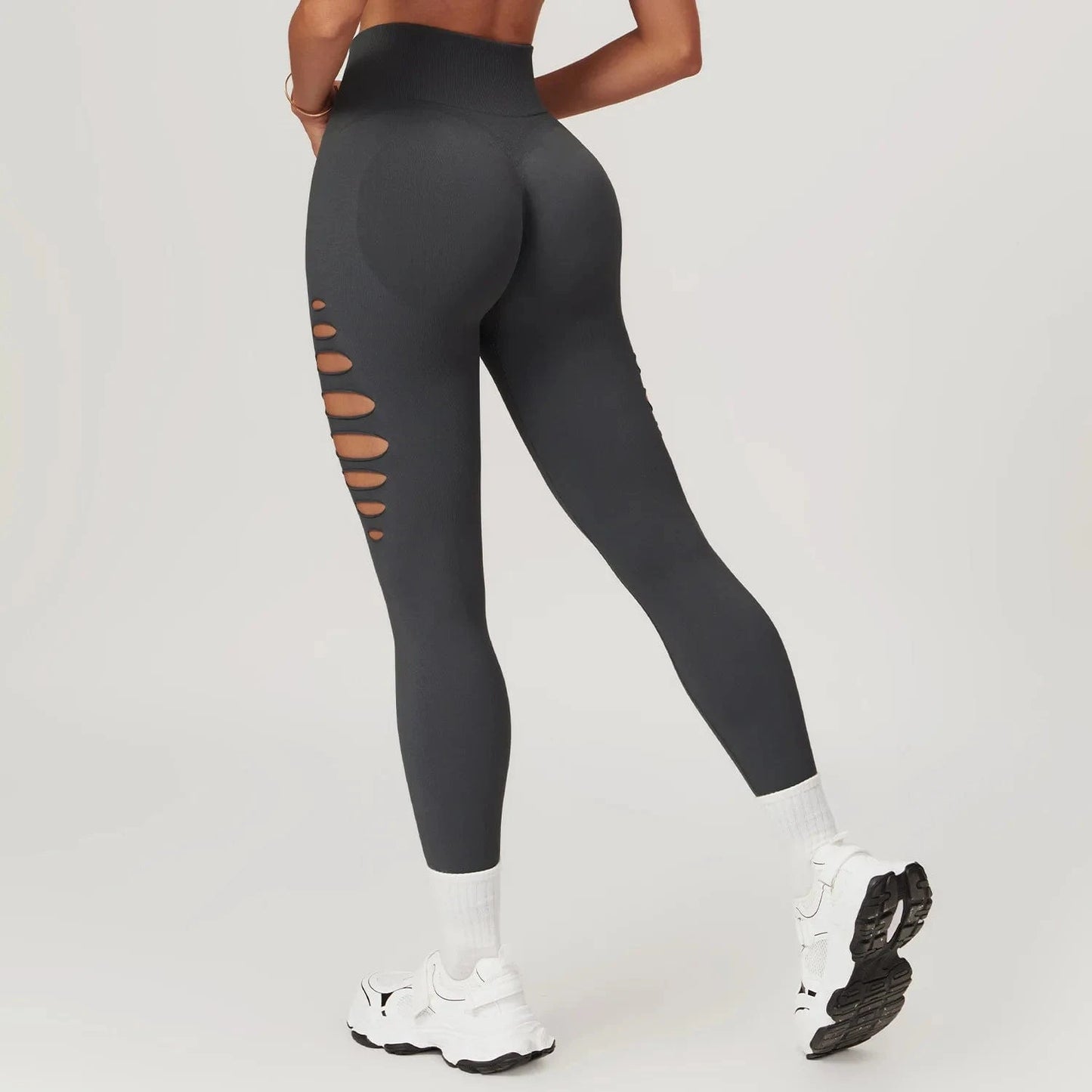 Pantalon Yoga Femme | Zen Pant Ajoure : style ajoure et extensible Volcanic gray / XL