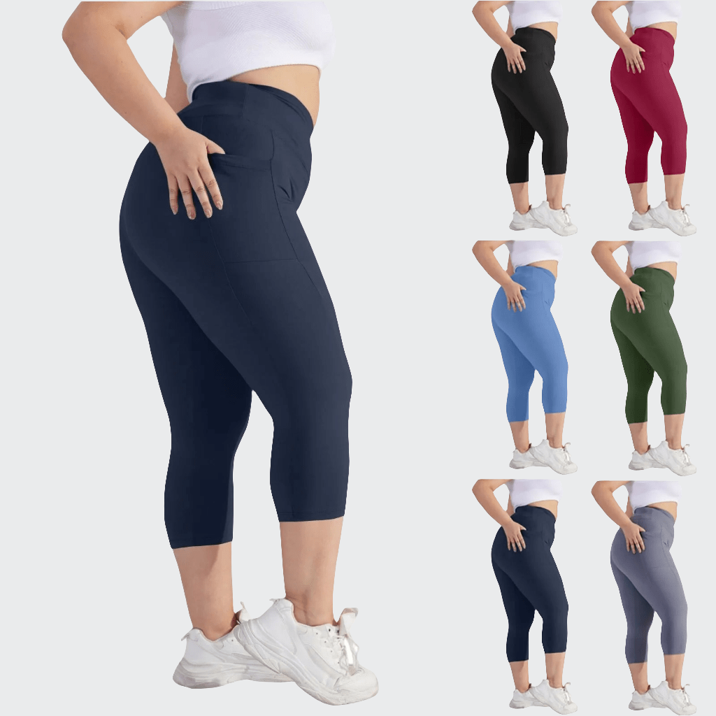 Pantalon Yoga Femme | Zen Plus Pantacourt : s'adapte à vos formes.