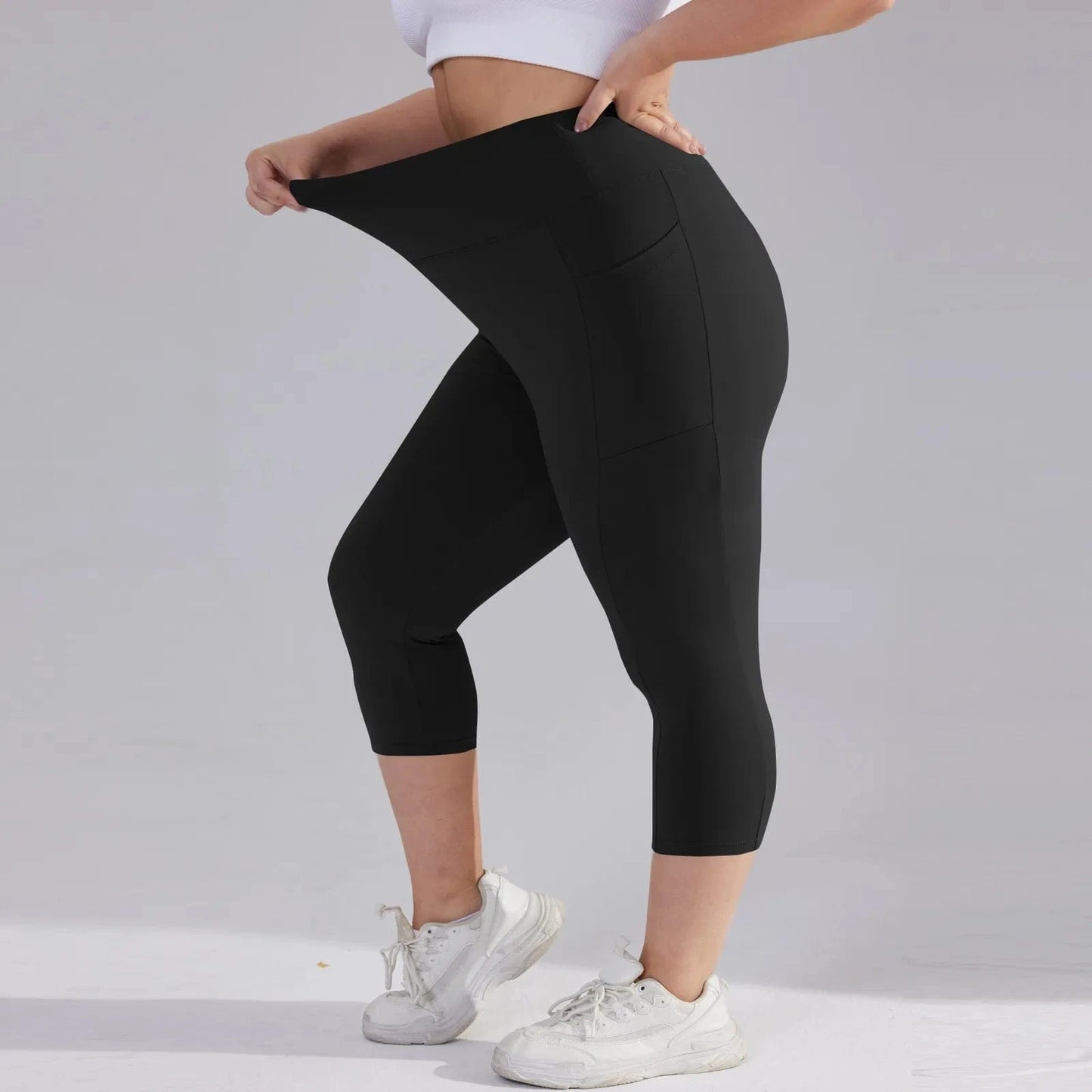 Pantalon Yoga Femme | Zen Plus Pantacourt : s'adapte à vos formes.