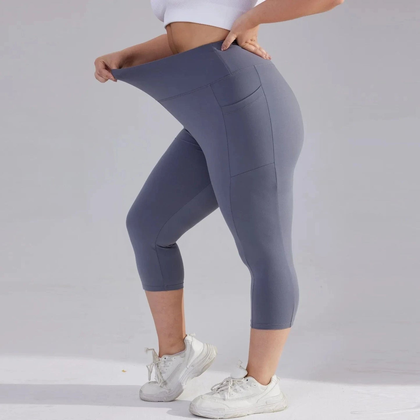 Pantalon Yoga Femme | Zen Plus Pantacourt : s'adapte à vos formes.