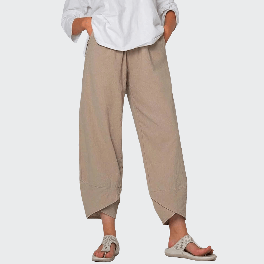 Pantalon Yoga Femme | Zen Sarouel Yoga : pour un confort total Khaki / 5XL