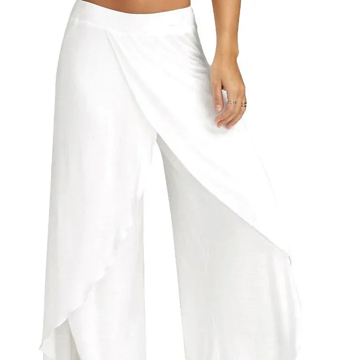Pantalon Yoga Femme | Zen Super Fente 8754-White / S