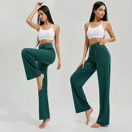 Pantalon Yoga Femme | Zen Yoga Large : confort et fluidité